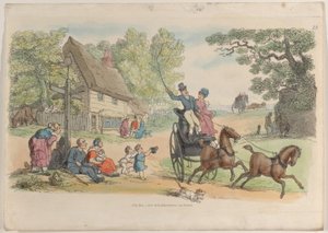Plåt 13, från World in Miniature, 1816., 1816. av Thomas Rowlandson
