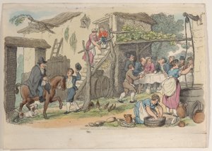 Plåt 34, från World in Miniature, 1816., 1816. av Thomas Rowlandson