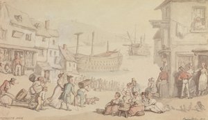 Plymouth Dock av Thomas Rowlandson