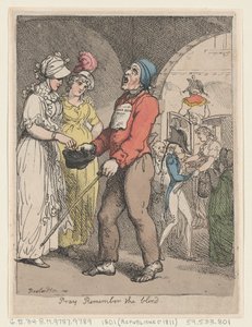 Be Kom ihåg de blinda, 1801., 1801. av Thomas Rowlandson