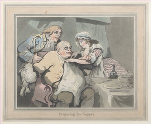 Förberedelse för nattvarden, 1790., 1790. av Thomas Rowlandson