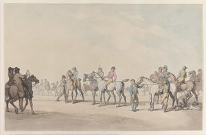 Förberedelse för loppet, 1804., 1804. av Thomas Rowlandson