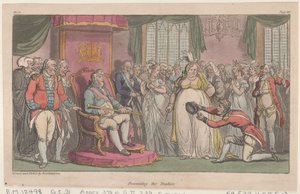Presentation the Trophies, från The Military Adventures of Johnny Newcome, 1815., 1815. av Thomas Rowlandson