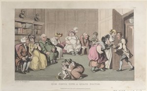 Quae Genus with a Quack Doctor, från The History of Johnny Quae Genus, The Lit..., 1 oktober 1821. av Thomas Rowlandson