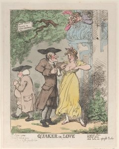 Quaker in Love, 1815, 1815. av Thomas Rowlandson