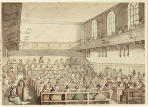 Kväkarnas möte av Thomas Rowlandson