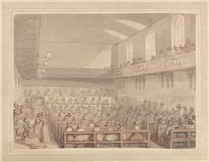 Kväkarnas möte av Thomas Rowlandson