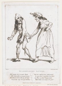 Quarrelsome Lovers, 2 januari 1797., 2 januari 1797. av Thomas Rowlandson