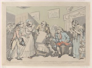 Försoning, eller återkomsten från Skottland, 17 december 1785, 17 december 1785. av Thomas Rowlandson