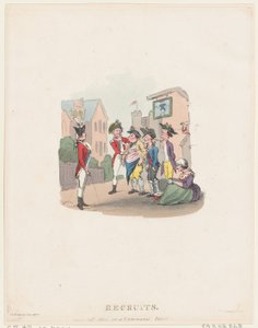 Rekryter, 1 mars 1803., 1 mars 1803. av Thomas Rowlandson