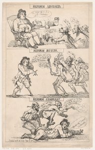 Reform föreslagen, reform påbörjad, reform genomförd av Thomas Rowlandson
