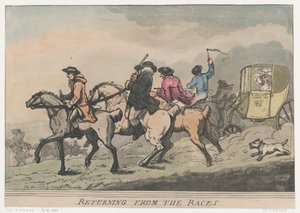 Återvänder från loppen, 1 december 1791, 1 december 1791. av Thomas Rowlandson