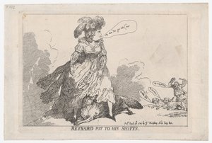 Reynard Put To His Shifts, 23 april 1784, 23 april 1784. av Thomas Rowlandson