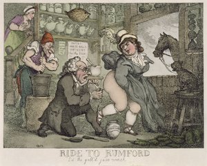 Rid till Rumford, låt den galna jade vinscha av Thomas Rowlandson