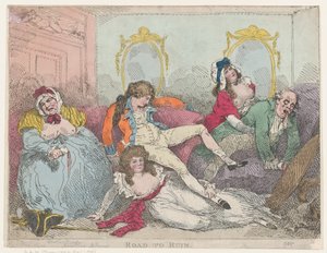 Vägen till undergången av Thomas Rowlandson
