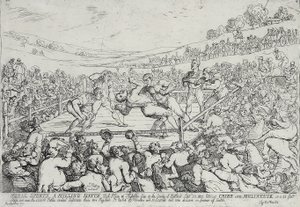 Idrott på landsbygden - en fräsningsmatch, 28 september av Thomas Rowlandson
