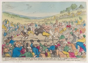 Landsbygdsidrott, A Milling Match, 29 september 1811, 29 september 1811. av Thomas Rowlandson