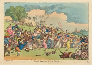 Landsbygdsidrott. Smock-tävlingar av Thomas Rowlandson