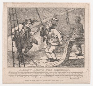 Segling bland Hebriderna Pittoreska skönheter i Boswell, Part the Second, Ju..., 10 juni 1786. av Thomas Rowlandson
