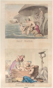 Saltvatten och sötvatten, 25 mars 1800., 25 mars 1800. av Thomas Rowlandson