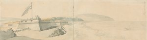 Sandown Fort av Thomas Rowlandson