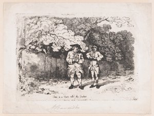 Scen i en fars kallad Kväkaren, 22 december 1783., 22 december 1783. av Thomas Rowlandson