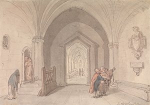 Scen i ett kloster av Thomas Rowlandson