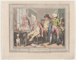 Skola för moderna romare, 10 maj 1802, 10 maj 1802. av Thomas Rowlandson