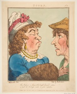 Scorn Le Brun Travested, eller Caricatures of the Passions, 21 januari 1800. av Thomas Rowlandson
