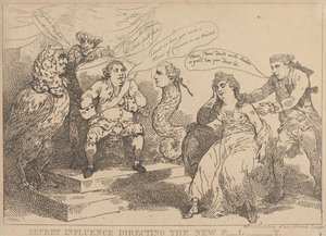 Hemligt inflytande som styr det nya parlamentet av Thomas Rowlandson