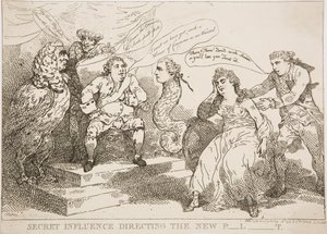 Hemligt inflytande som styr den nya P-l-t av Thomas Rowlandson