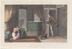 Shower Bath, från Poetical Sketches of Scarborough, 1813., 1813. av Thomas Rowlandson