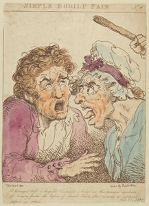 Enkel kroppslig smärta, 1800., 1800. av Thomas Rowlandson
