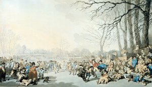 Skridskoåkare på Serpentine av Thomas Rowlandson