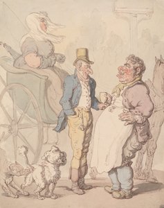 ”Slender Billy” tar sig en paus av Thomas Rowlandson