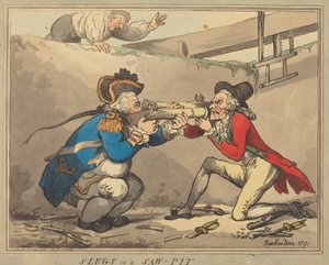 Sniglar i en såggrop av Thomas Rowlandson