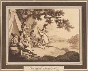 ?Soldiers Recreating?, c.1798 av Thomas Rowlandson