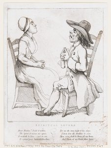 Spiritual Lovers, 2 januari 1797, 2 januari 1797. av Thomas Rowlandson