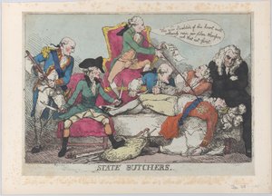 Statens slaktare, 28 januari 1789., 28 januari 1789. av Thomas Rowlandson