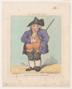 Aktierna är nere- Heigh-Ho!!, 10 augusti 1799., 10 augusti 1799. av Thomas Rowlandson