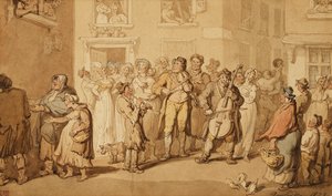 Gatumusikanter, 1823 av Thomas Rowlandson