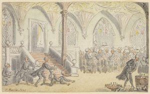 Studie för Dr. Syntax Underhöll på College av Thomas Rowlandson