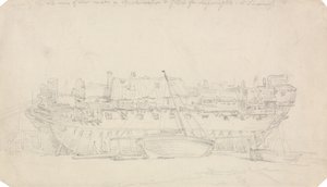 En studie av Hulken av Thomas Rowlandson
