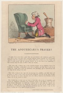 Apotekarens bön!!, 30 juli 1801., 30 juli 1801. av Thomas Rowlandson