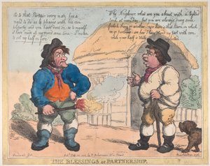 Partnerskapets välsignelser, 28 juli 1805, 28 juli 1805. av Thomas Rowlandson