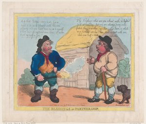 Partnerskapets välsignelser, 28 juli 1805, 28 juli 1805. av Thomas Rowlandson