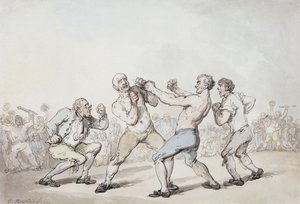 Boxningsmatchen, av Thomas Rowlandson