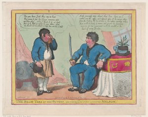 The Brave Tars of the Victory, and The Remains of the Lamented Nelson!, 1 maj 1806., 1 maj 1806. av Thomas Rowlandson