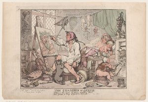 Genius kammare, 2 april 1806., 2 april 1806. av Thomas Rowlandson
