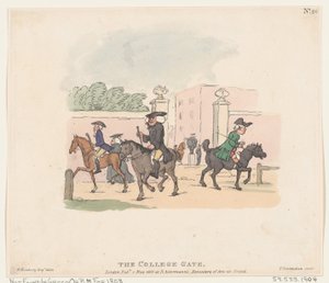 The College Gate, 1 maj 1803., 1 maj 1803. av Thomas Rowlandson